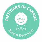 Dieticians of Canada Award Recipient